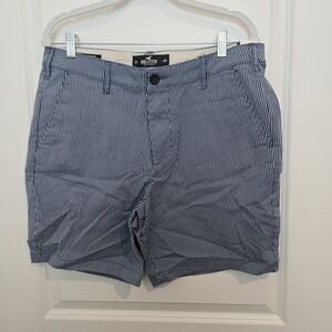 Hollister Men's Blue Striped Shorts